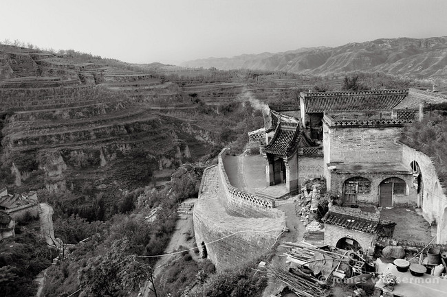 Overlooking our homestay and the Yellow River valley in LIa Jia Shan