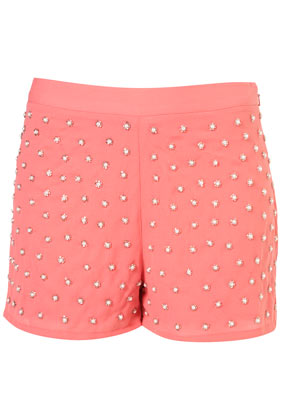 Daisy Pearl Beaded Shorts