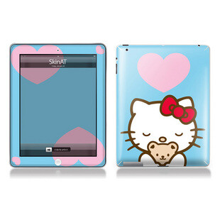 the new ipad2 ipad3 创意背贴膜 kitty3 全身贴保护套装