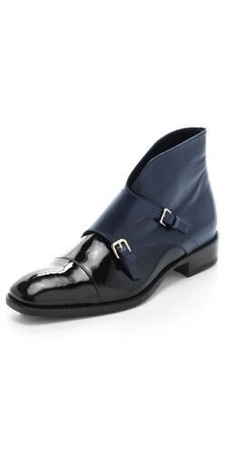 Jil Sander Monk Strap Flat Booties