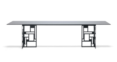 I love the Velasca Dining Table’s legs — they remind me of building windows or Mondrian paintings. This table is available through Hudson International, a new company from Barlas Baylar, CEO and Des…