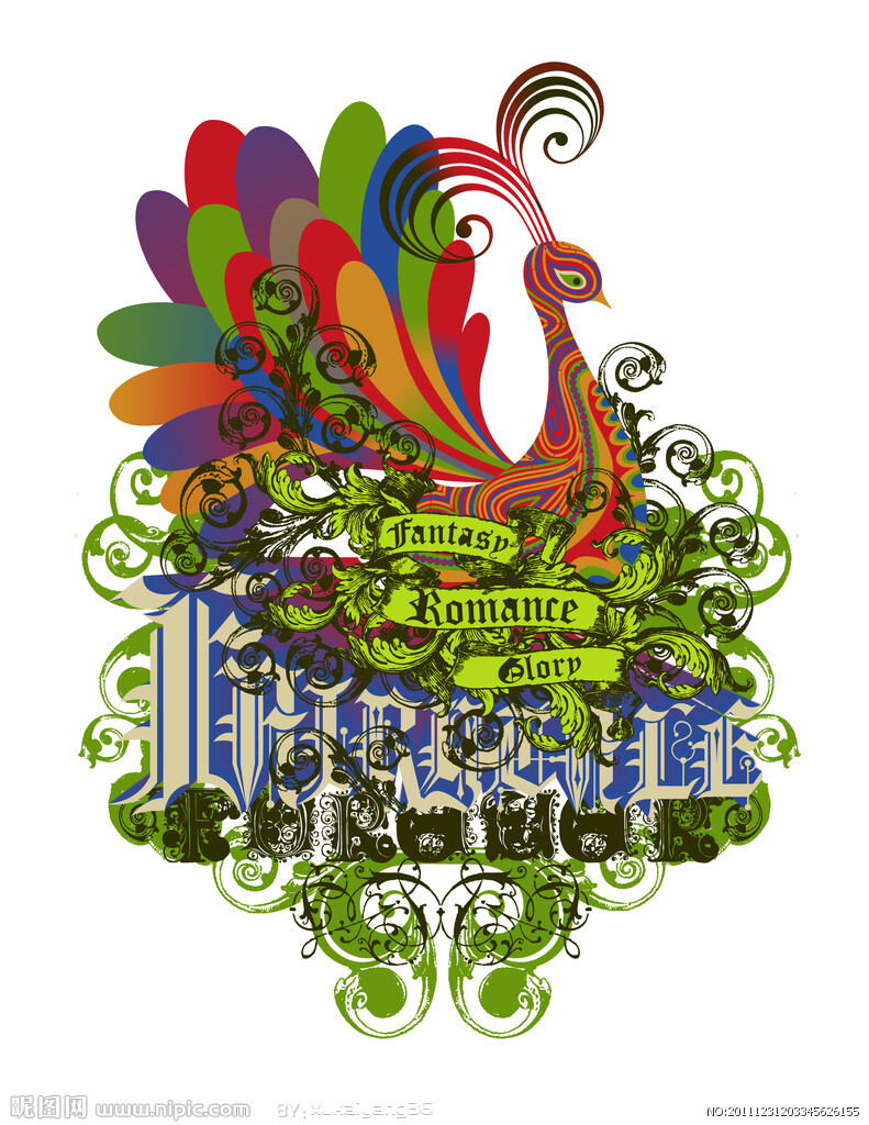 凤凰 梧桐栖凤 梧桐为树中之王,相传是灵树,能知时知令.