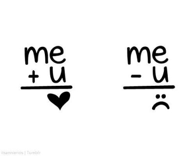 U and me,me and U