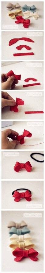 Little felt bow.