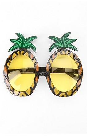 美国代购 urban outfitters Aloha Frame Sunglasses 搞怪凤梨墨镜