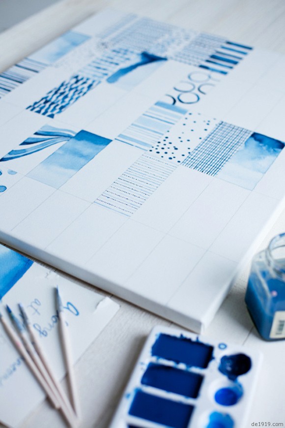 Leslie住在加拿大的维多利亚，一直以来她都在探索一个关于颜色的故事。随着夏天的来临，在这个梦一样的5月，有关于海洋的色彩在她手中诞生了。