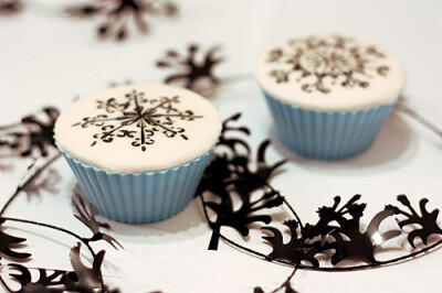 Snowflake Cupcakes