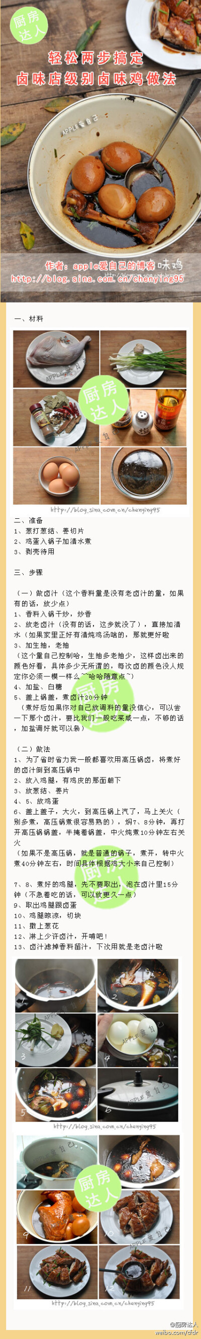 【轻松两步搞定 卤味店级别卤味鸡做法】非常强大！果断收藏了～