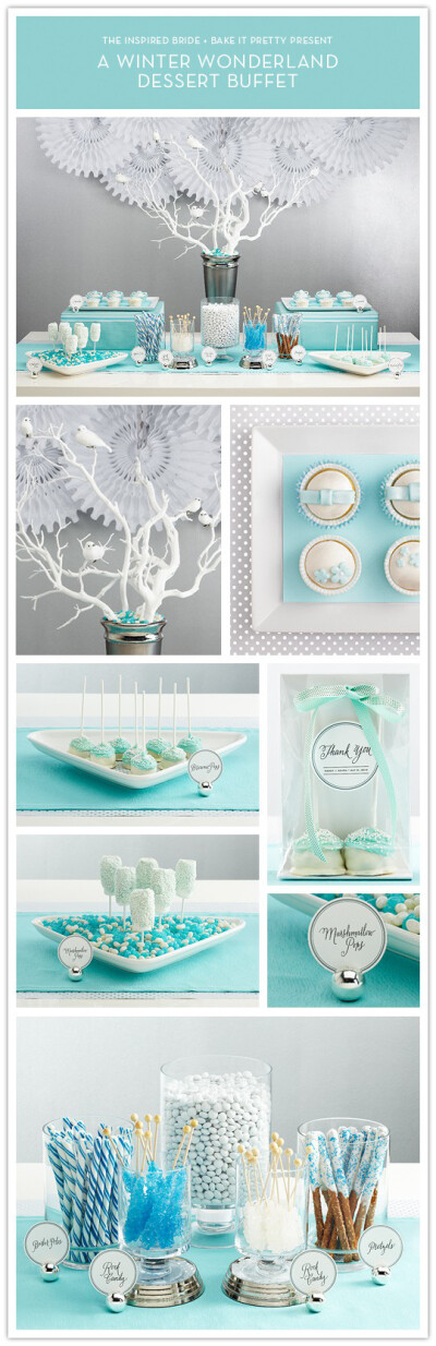 甜品桌-Tiffany蓝甜品桌