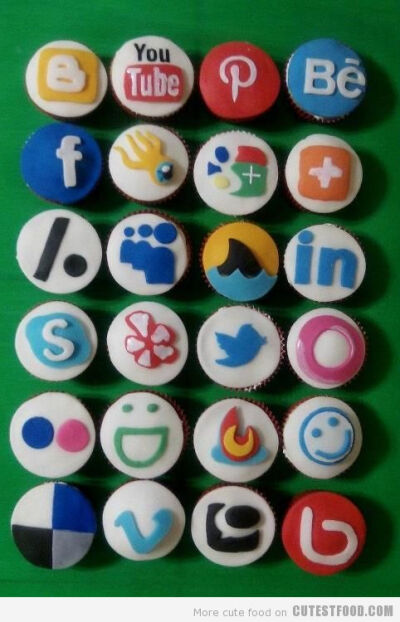 Social Media Cupcakes