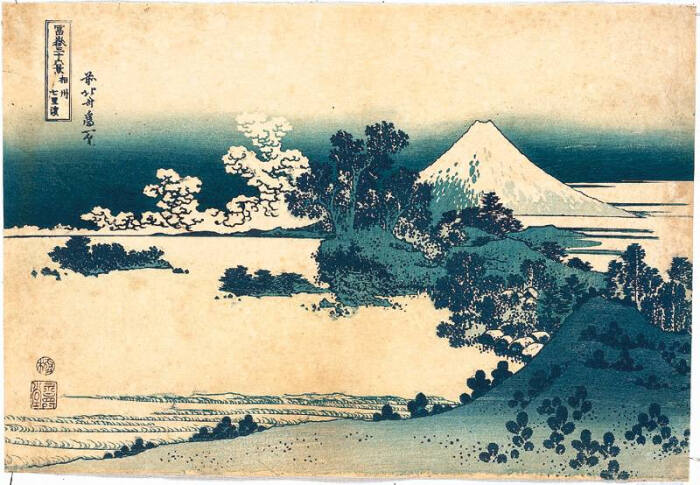 葛飾北斎 富嶽三十六景相州七里浜 堆糖 美图壁纸兴趣社区