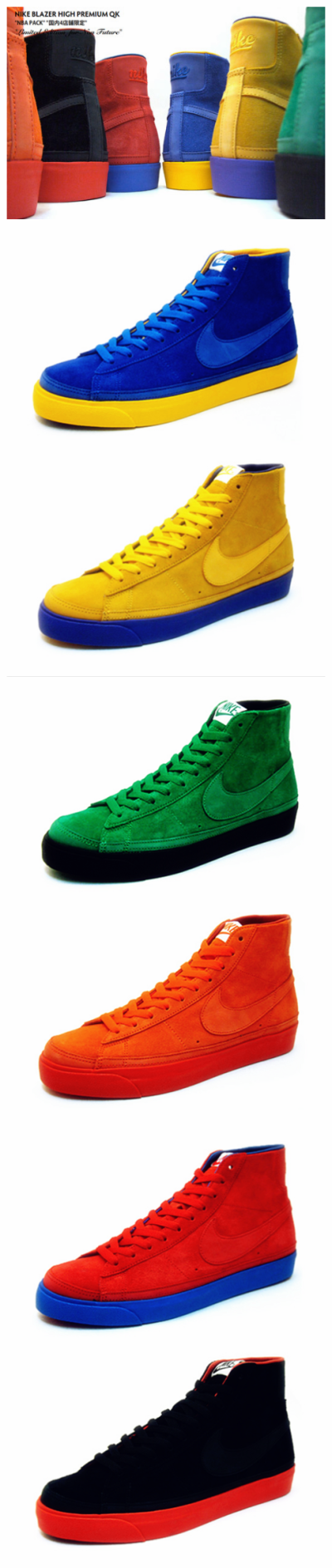 NIKE BLAZER NBA PREMIUM QK 虽然是老老老款，但颜色双双心水！