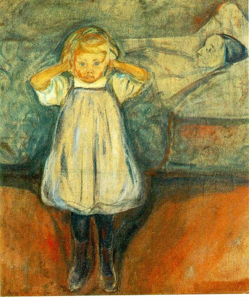 The Dead Mother 1899-1900 (130 Kb); Oil on canvas, 39 3/8 x 35 3/8 in; Kunsthalle, Bremen