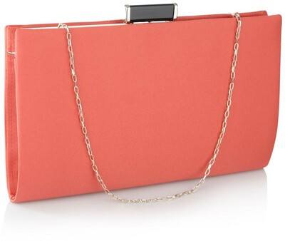 Dark peach oversize clutch bag - J by Jasper Conran