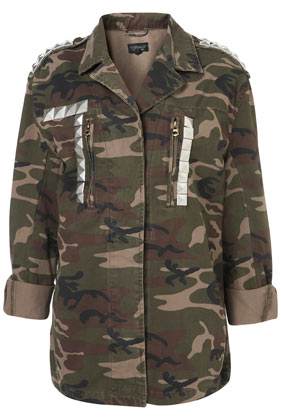 Studded Camo Jacket