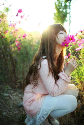 花香阳光，还有你的微笑