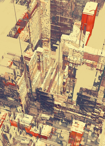 城市建筑插画 – Atelier Olschinsky