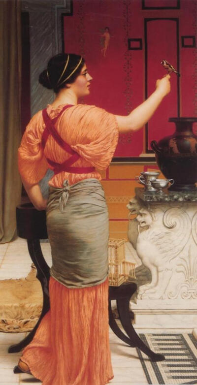 洛雅水晶采集到英国John William Godward《希腊时代》