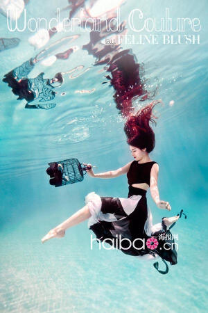 Feline Blush 2012夏季高级定制女装广告大片《Wonderland Couture》：海底梦境之蓝！