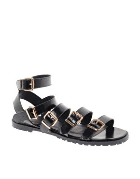 Image 1 of ASOS FEISTY Flat Sandals with Chunky Sole