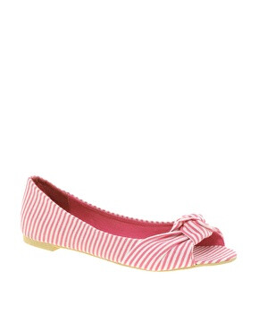 Image 1 of ASOS LEMONADE Ballet Flats with Peep Toe