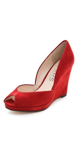 KORS Michael Kors Vail Suede Wedge Pumps