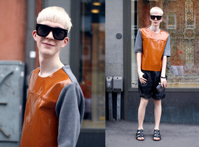 Marni At H&M Patent Leather Top, Diy Leather Shorts, Laura Vartio Bracelet, Gina Tricot Clutch, Kurt Geiger Sandals