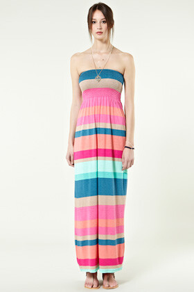 Stripe Bandeau Maxi