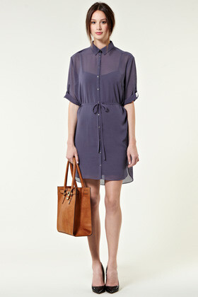 Bias Cut Shirt Dress