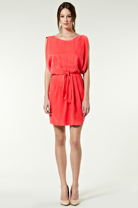 Tie Front Drape Dress