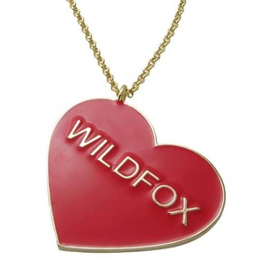 Wildfox Couture Jewelry Heart Necklace in Red