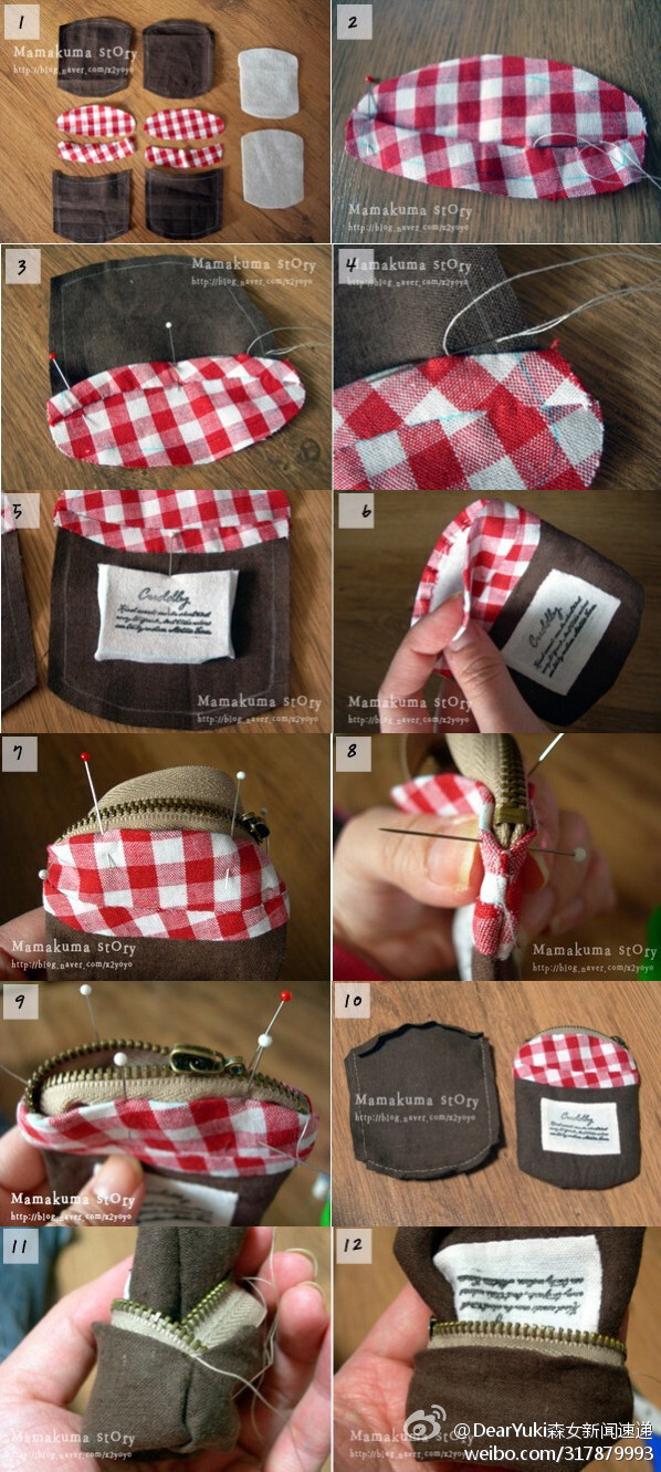 今天跟着教程一起来学习diy可爱的草莓果酱小零钱袋实用又好看