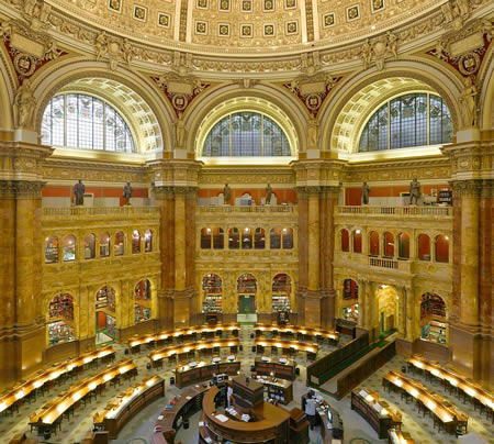 Library of Congress, Washington DC,USA 美国国会图书馆，华盛顿，美国