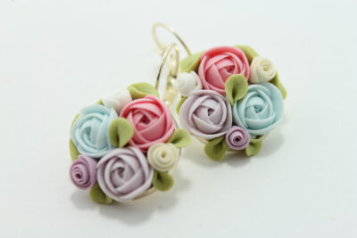 Pastel Flower Earrings