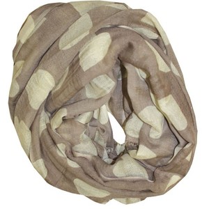 Beck Sonder Gaard warm beige heart print large silk scarf