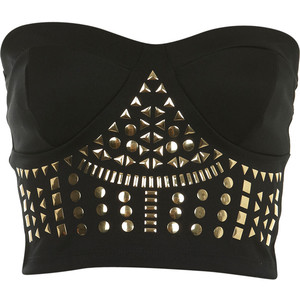 Stud Bandeau Bra Top