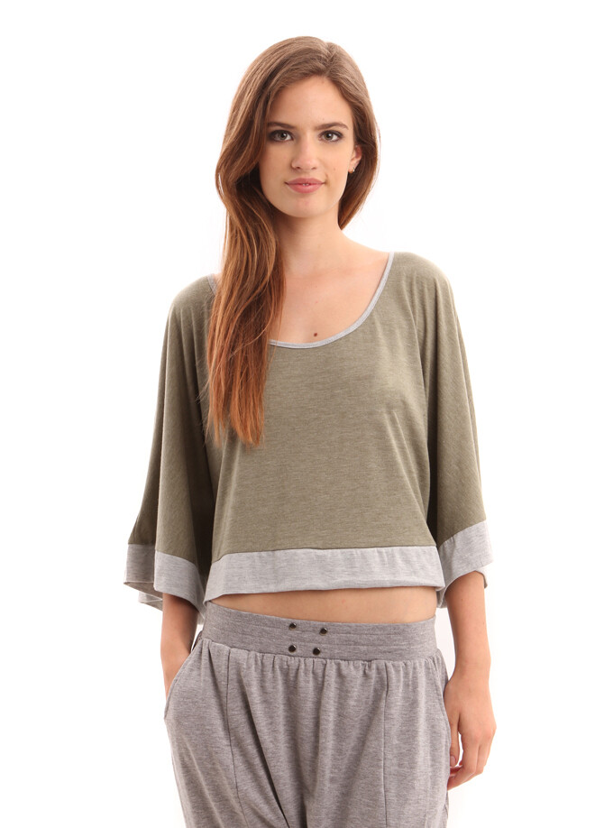 August Street - PISCEAN TOP - KHAKI