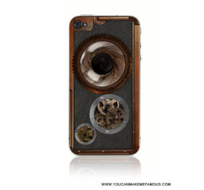 Steampunk Camera iPhone 4/4s Decal