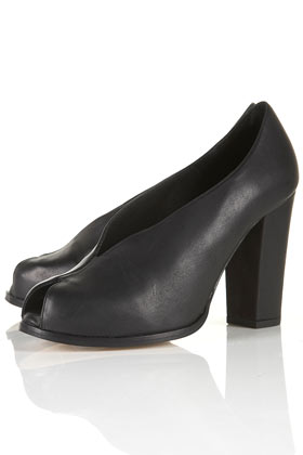 GWYNETH High V Vamp Peep Shoes