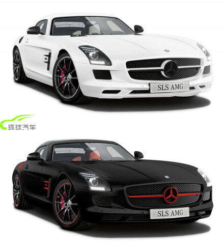 2013款 奔驰 SLS AMG 哑光白杠黑 特别版，仅限日本市场发售！