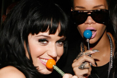 Katy Perry did an interview in the Uk and spoke about working with Rihanna.