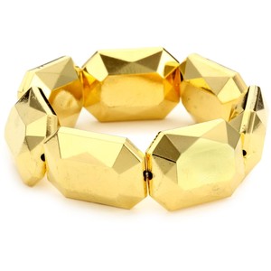 Amanda Pearl "Golden Emeralds" Stretch Bracelet