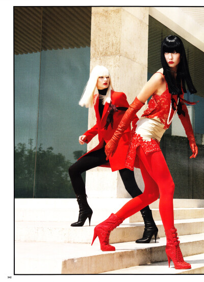 Patricia Van Der Vilet and Karlie Kloss in Vogue China November 2010