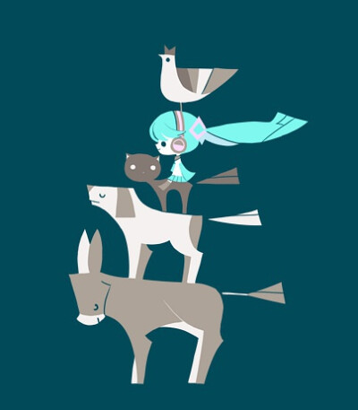 没有尾巴只有头发