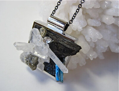 Super Minerals Crystal Gardens Pendant by Pauletta by Pauletta