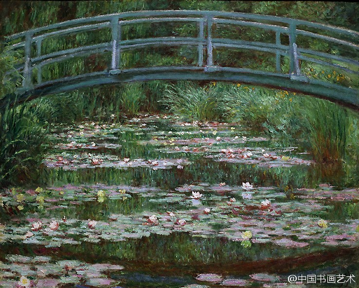 莫奈 油画《莲塘》