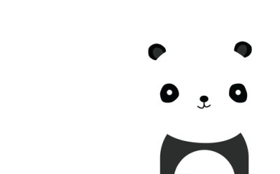 Panda、简约 手绘、卡通 可爱、1213、萌物、熊猫、极简主义、壁纸、桌面、大图、平铺、panda