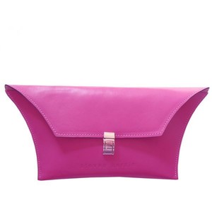 steven harkin Hot pink Kylie leather clutch