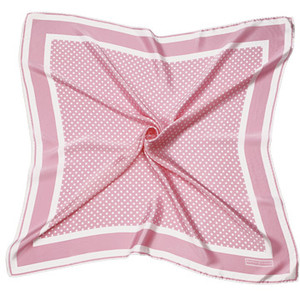 Aspinal of London Polka Dot Silk Scarf