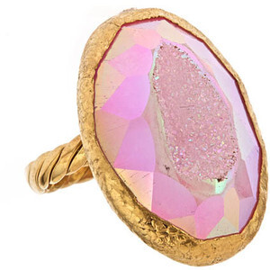 Gara Danielle Pink Druzy Ring